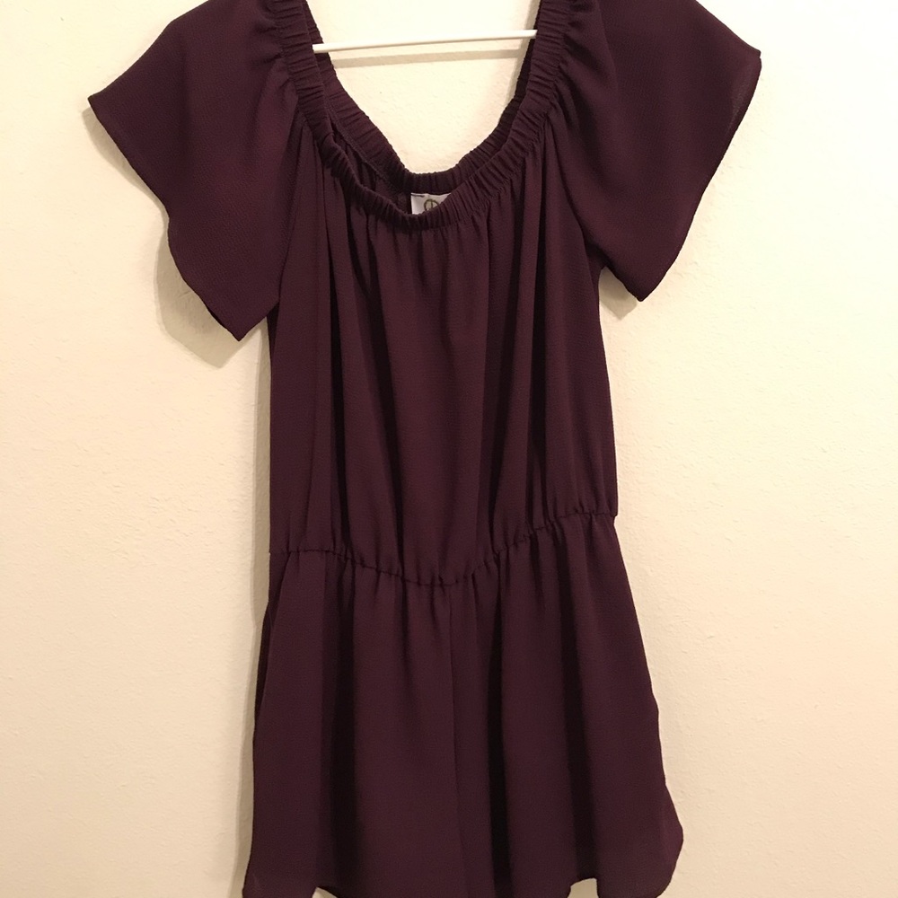 off the shoulder romper